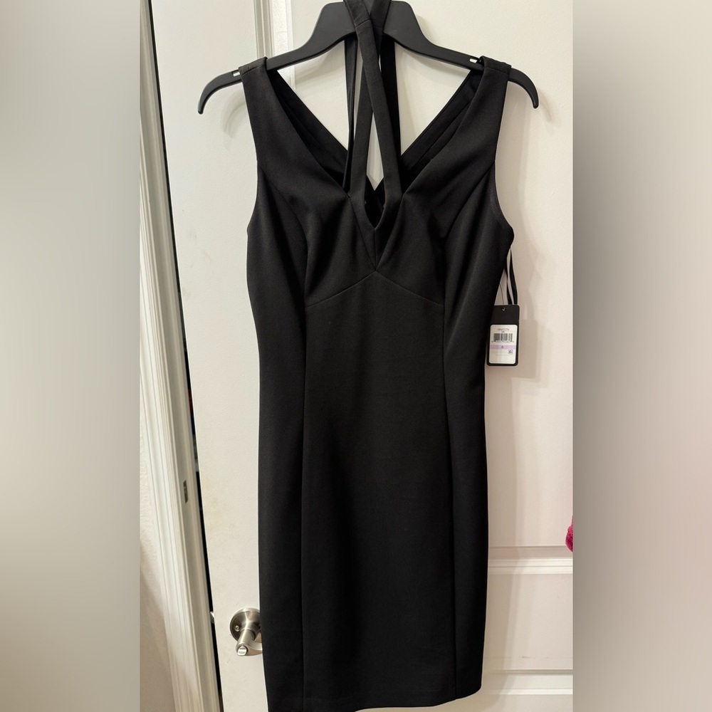 Guess Criss Cross Black Dress NWT